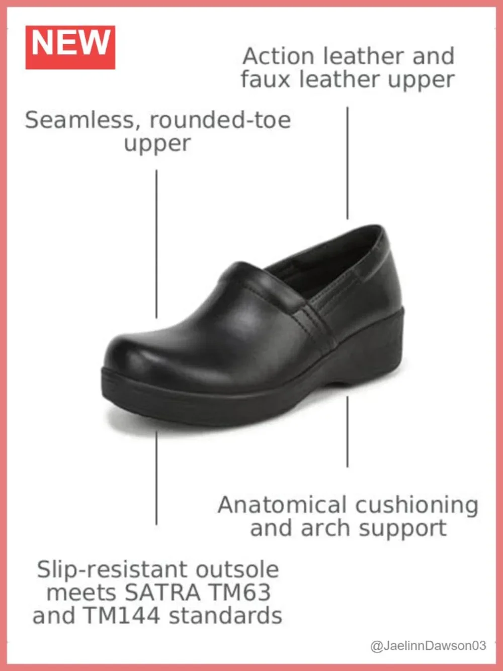 Women's Slip-Resistant Work Loafers with Comfort Cushioning, Slip-On Style